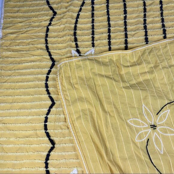 Vintage
Andrisona Chenille Coverlet Bedspread Yellow Brown White Daisy 53"x81" - Picture 12 of 14